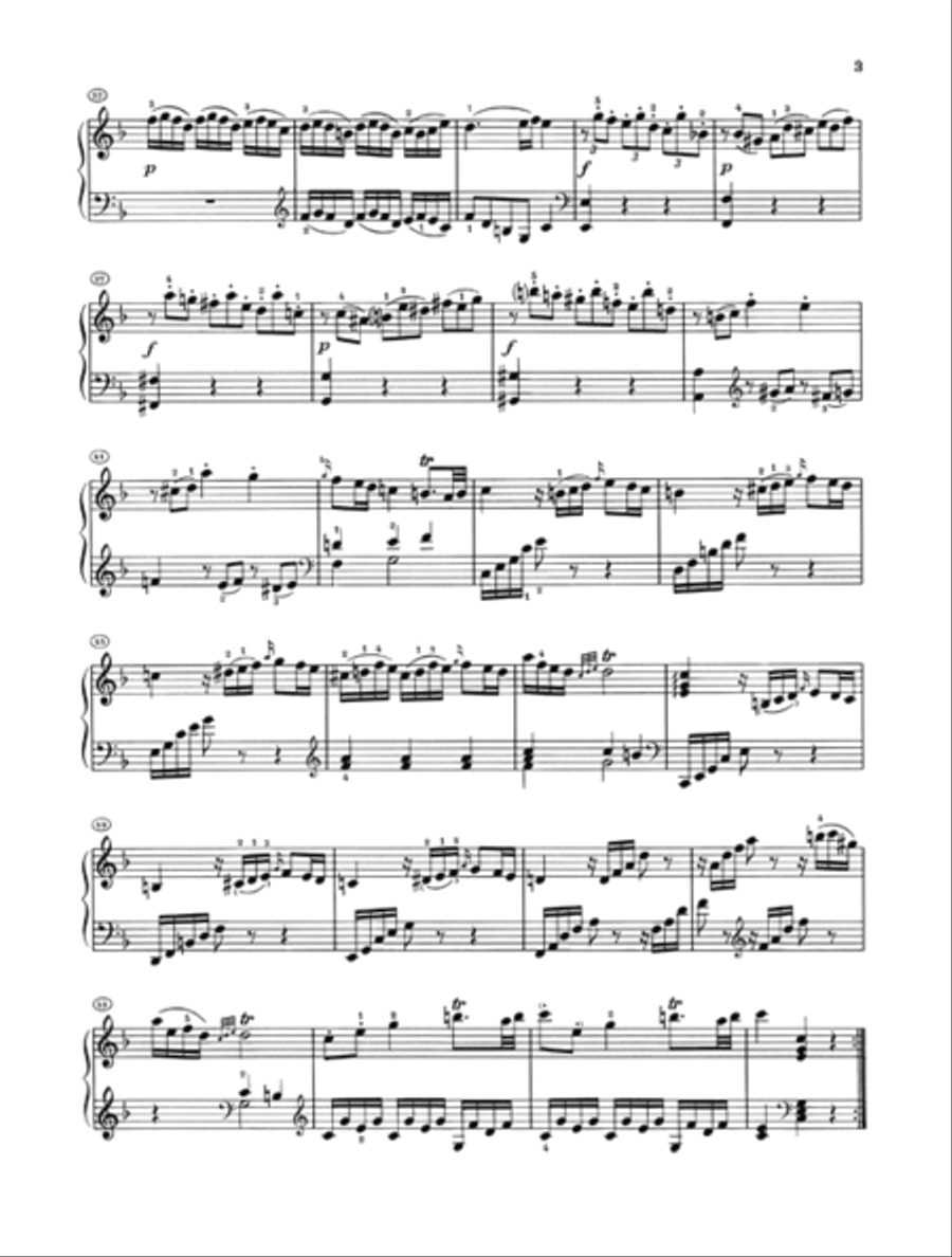 Piano Sonata in F Major K280 (189e) Piano Solo scores gallery preview page 3