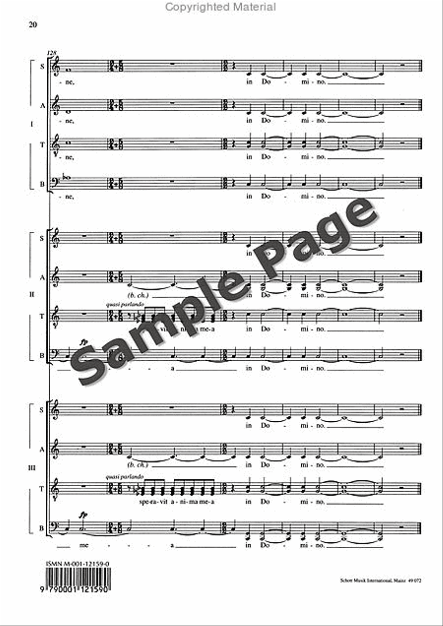 De Profundis De Profundis 4-Part scores gallery preview page 21