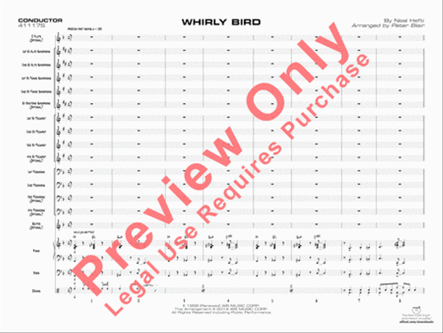 Whirly Bird Whirly Bird Jazz Ensemble scores gallery preview page 4