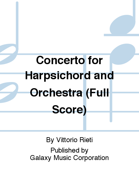 Concerto for Harpsichord and Orchestra (Full Score)