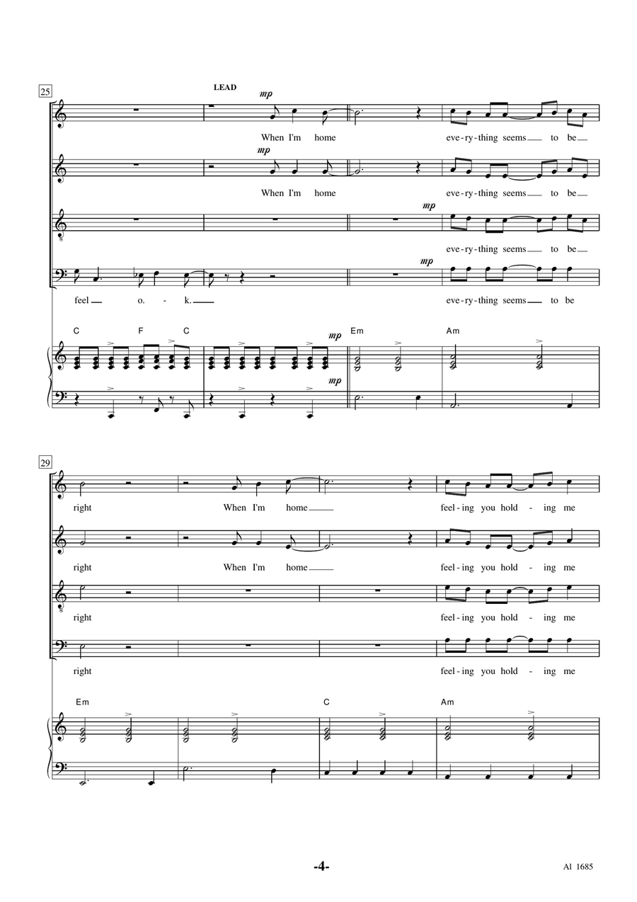 A Hard Day's Night A Hard Day's Night 4-Part scores gallery preview page 4