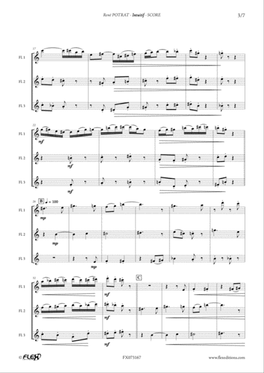 Intuitif Flute Trio scores gallery preview page 3