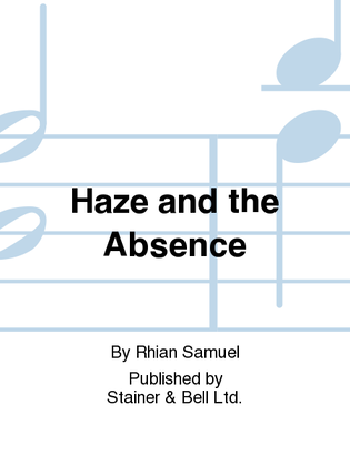 Book cover for Haze and the Absence. High Voice & Pf
