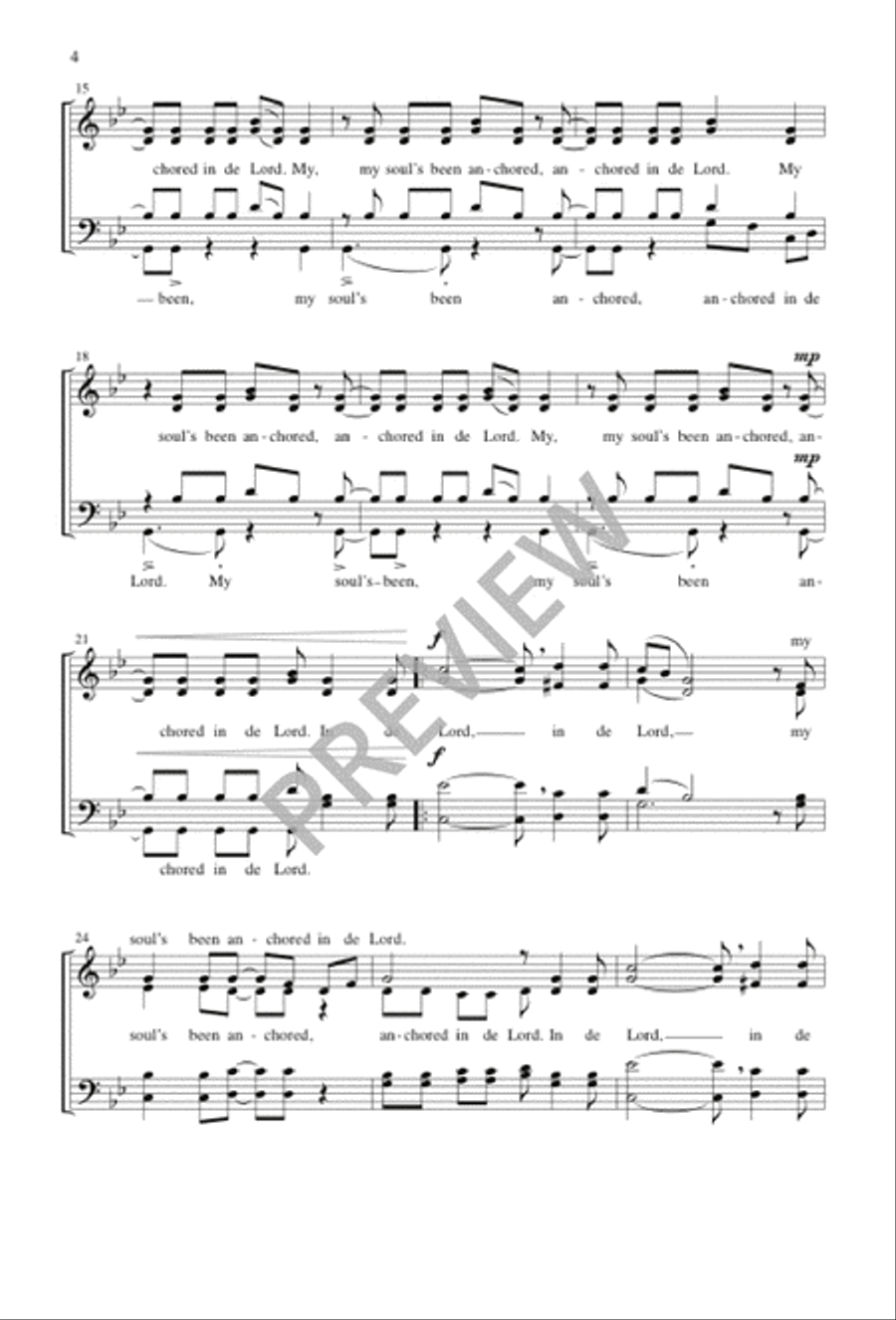 Anchored in de Lord SSATB - Sheet Music page 4