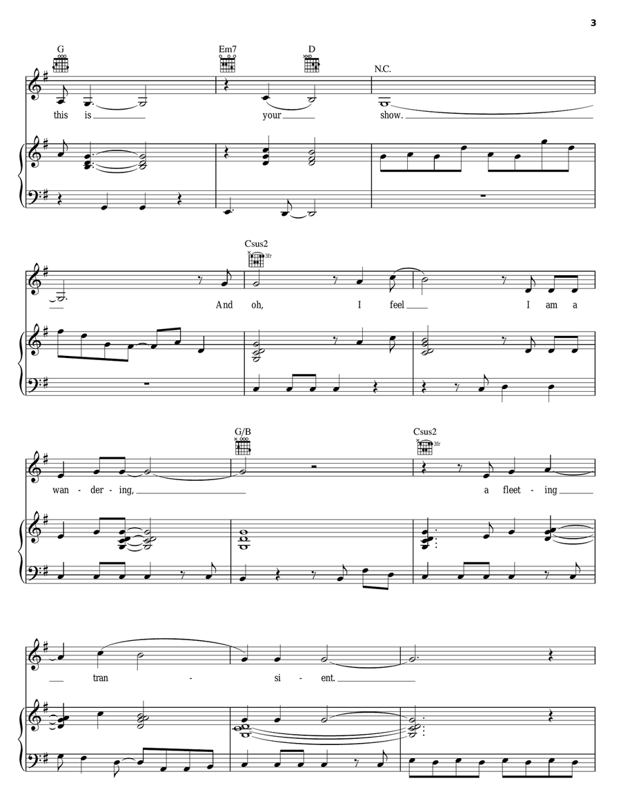 Souls Piano, Vocal, Guitar scores gallery preview page 3