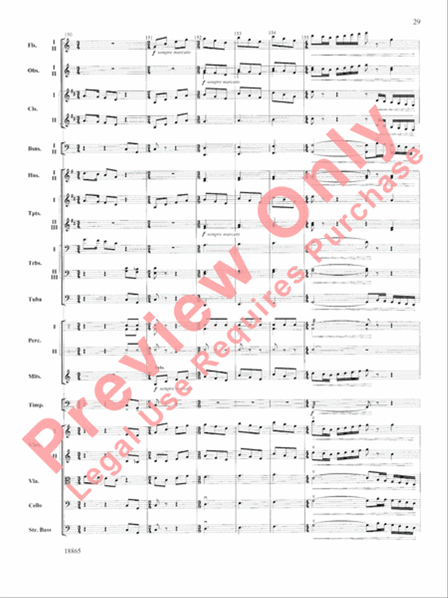 An American Rhapsody Full Orchestra scores gallery preview page 30
