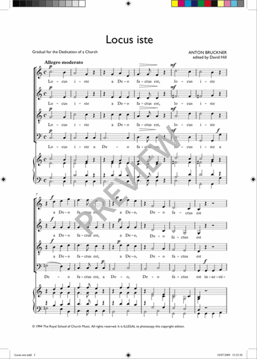 Locus Iste 4-Part scores gallery preview page 5