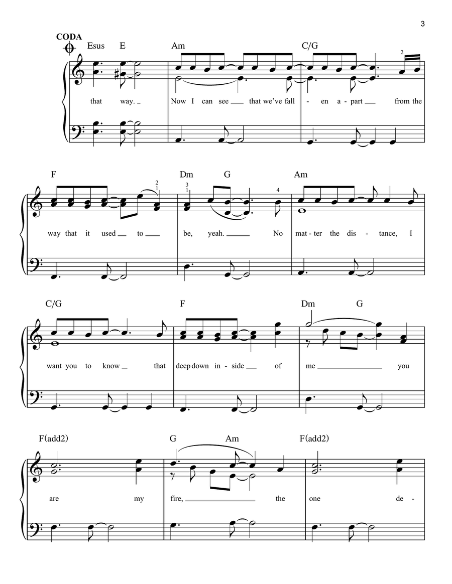 I Want It That Way Easy Piano scores gallery preview page 3