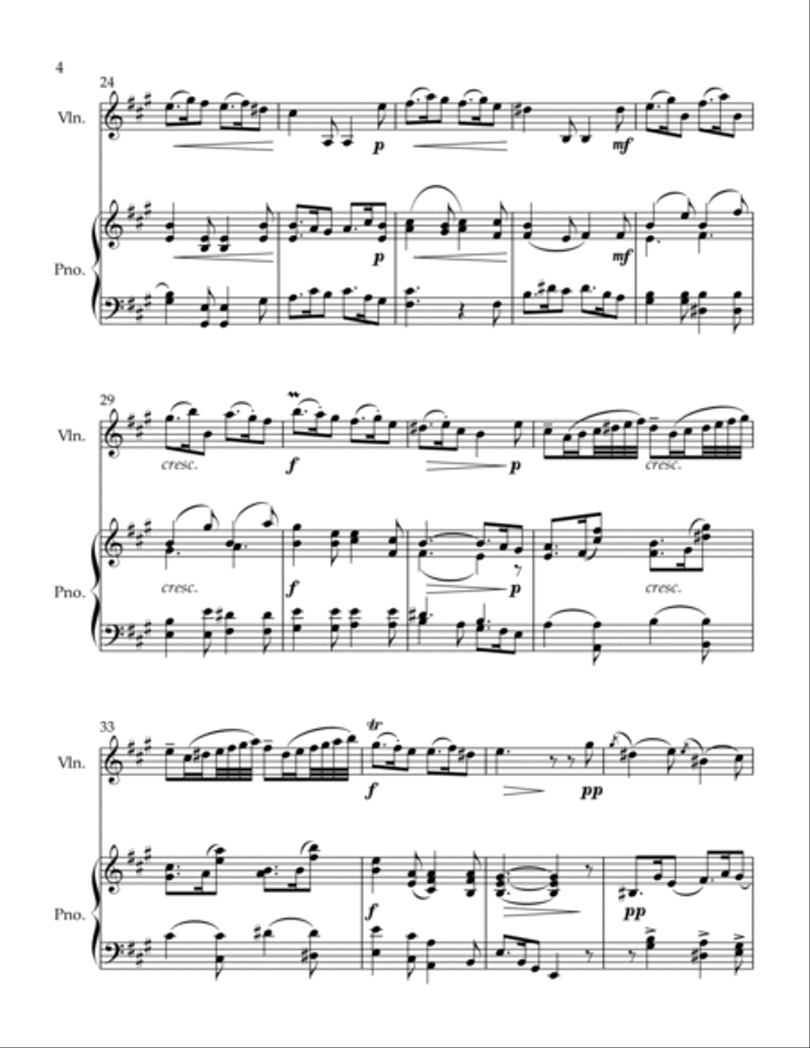Siciliano Violin Solo scores gallery preview page 4