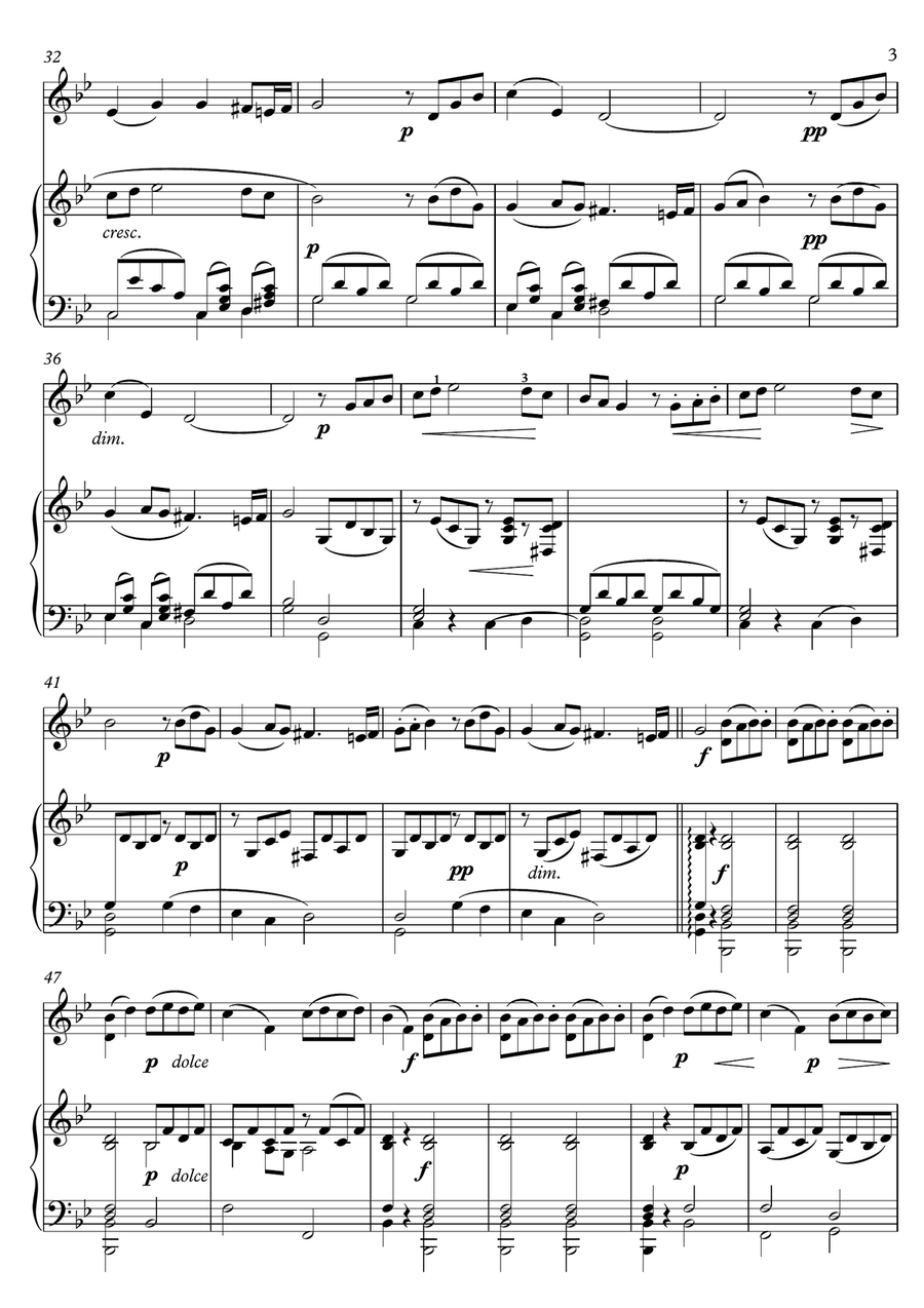 Romanesca 16th century Violin Piano duet Violin scores gallery preview page 3