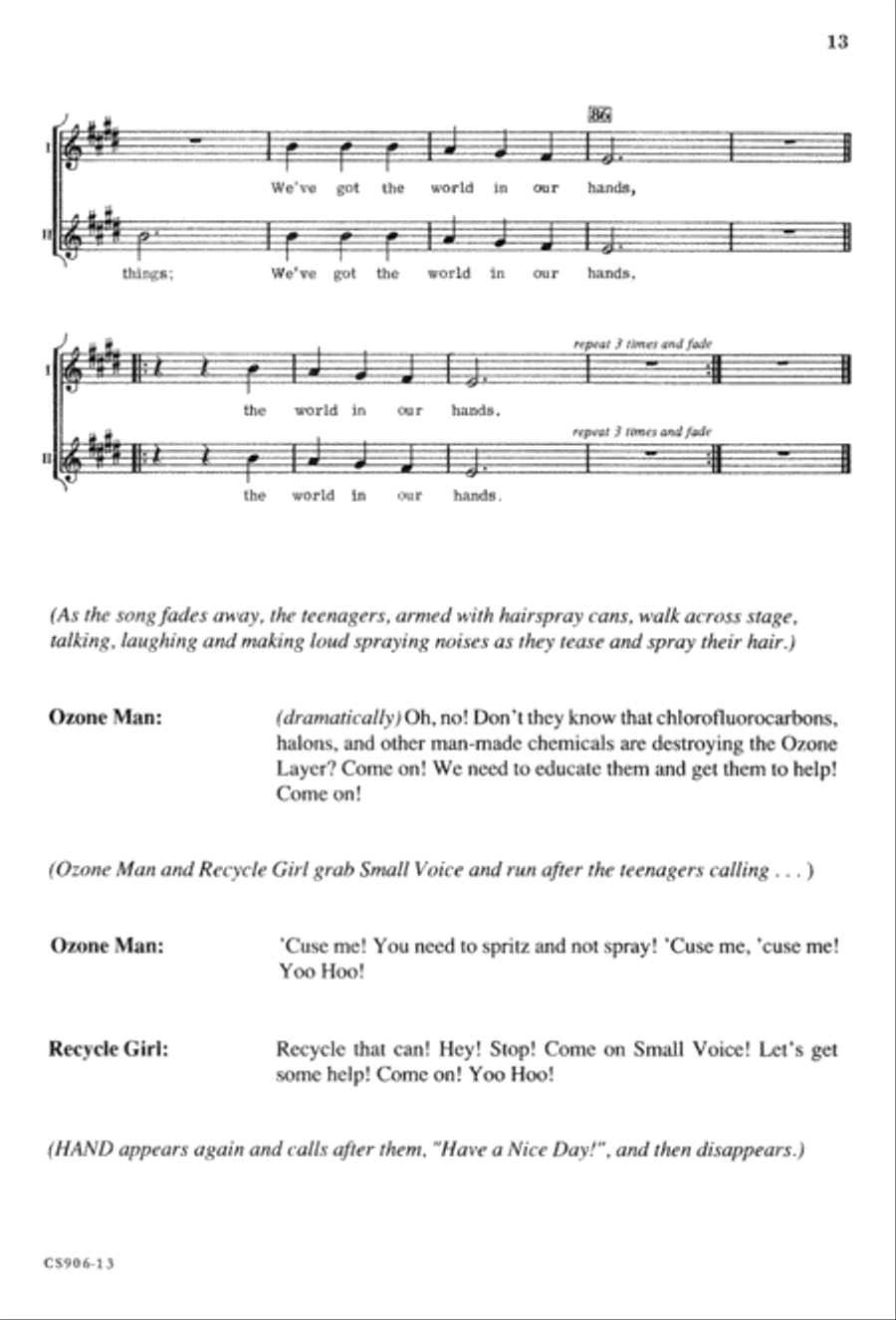 Gonna Have An Earth Day - Singer's Ed Unison Choir scores gallery preview page 15