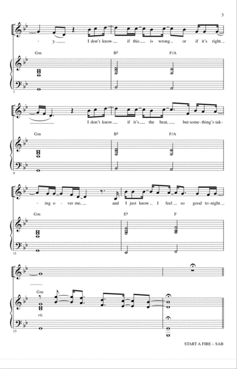 Start A Fire Start A Fire 3-Part scores gallery preview page 2