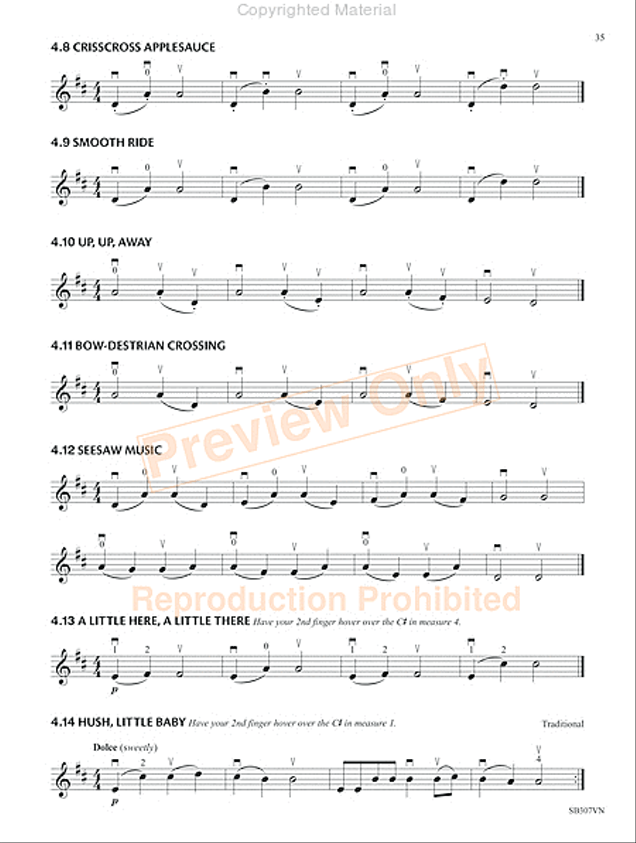 Measures of Success for String Orchestra-Violin Book 1 Chamber Orchestra scores gallery preview page 38