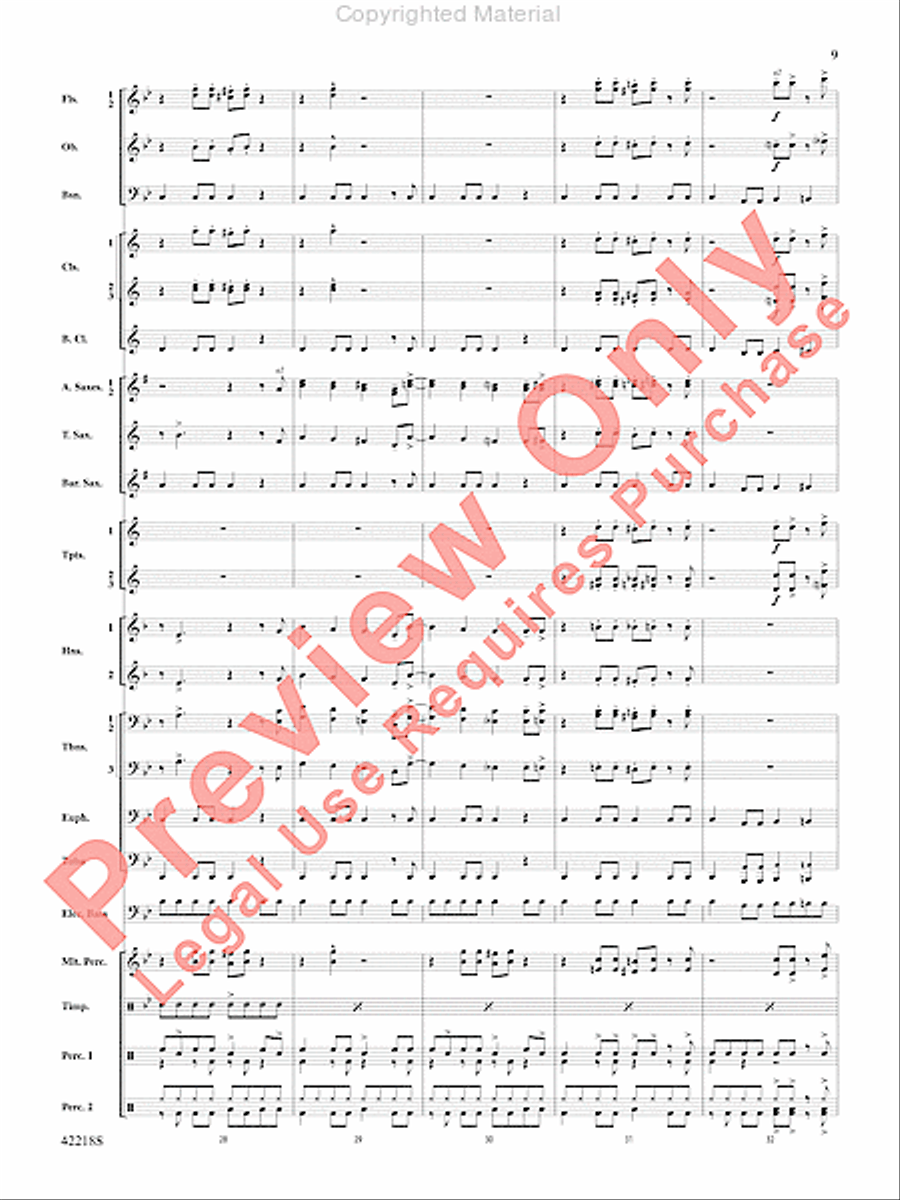 Tower of Power Greatest Hits Concert Band scores gallery preview page 8