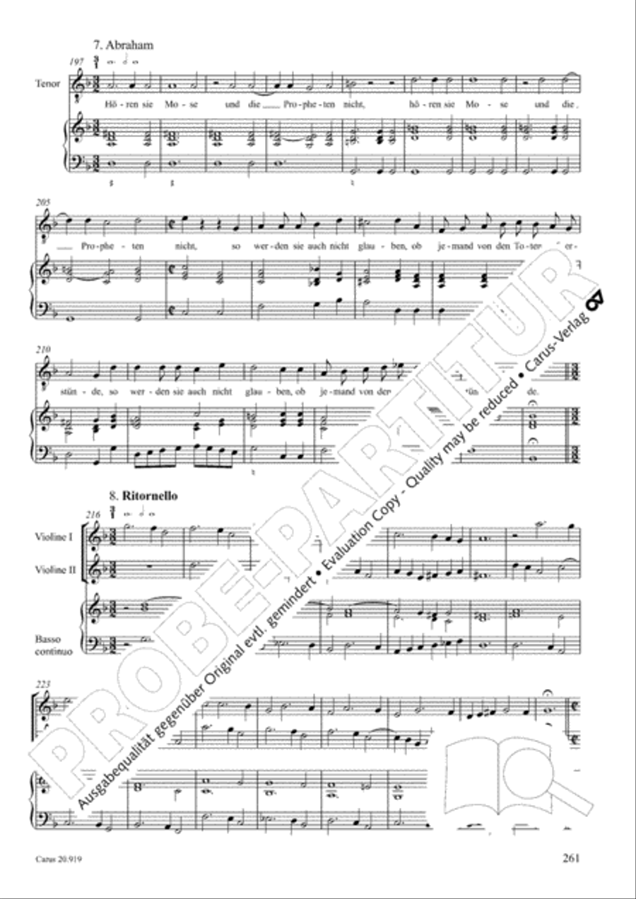 Opera varia I. Works with 1-7 parts (Complete edition, vol. 19) [Werke mit 1-7 obligaten Stimmen] Score scores gallery preview page 318