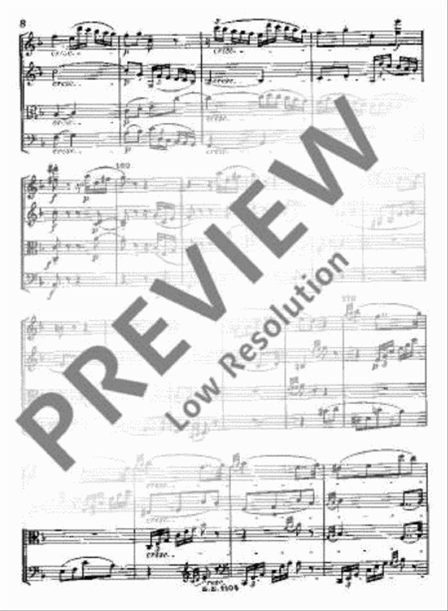 String Quartet F major String Quartet scores gallery preview page 15
