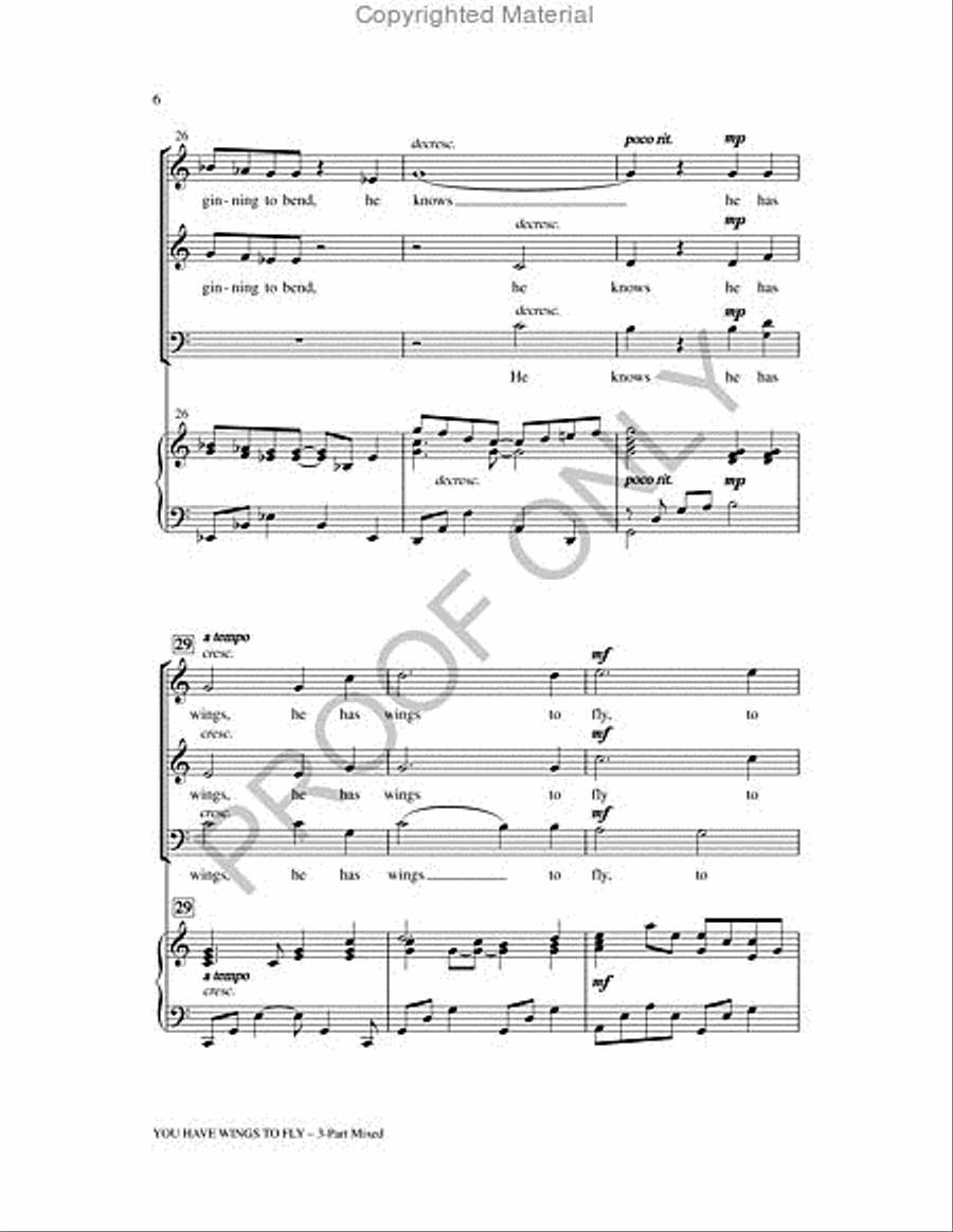 You Have Wings To Fly 2-Part scores gallery preview page 6