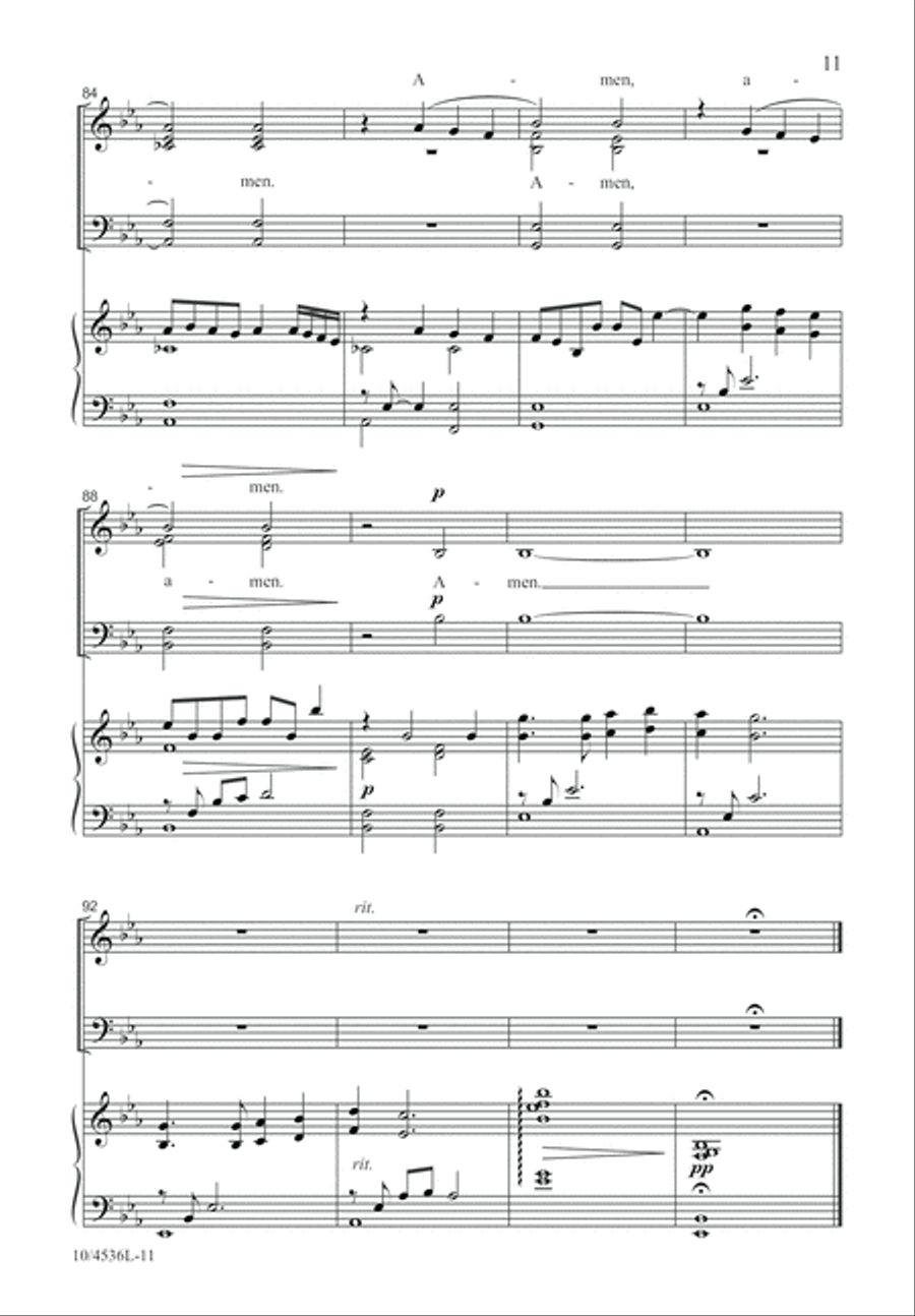 A Prayer of Blessing 4-Part scores gallery preview page 12