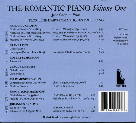 The Romantic Piano, Vol. 1