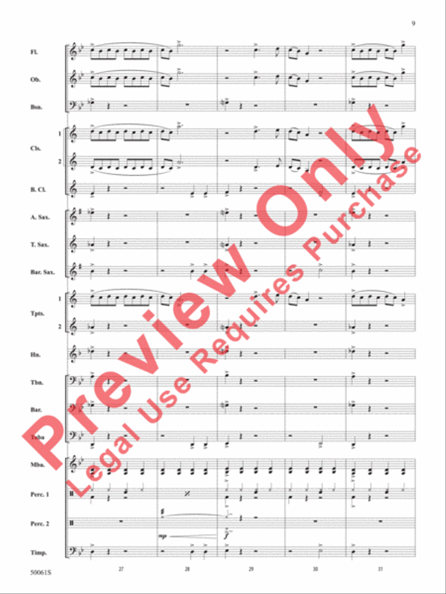 Enemy Concert Band scores gallery preview page 10