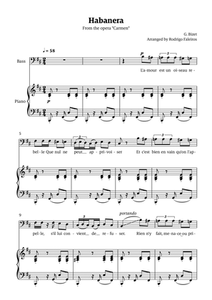 Habanera (for bass - B minor/major)