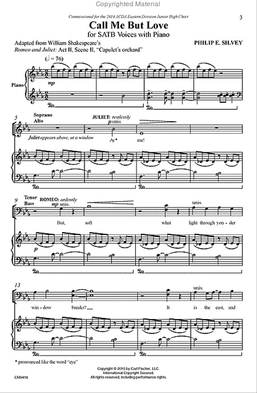 Call Me But Love Call Me But Love 4-Part scores gallery preview page 2