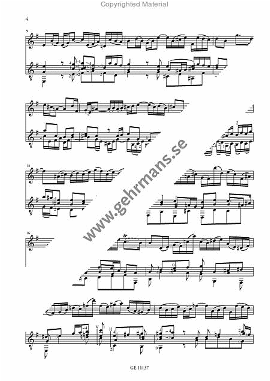 Sonate - E minor Flute scores gallery preview page 3