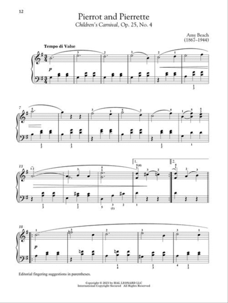 Piano Music by Women Composers, Book 1 Piano Solo scores gallery preview page 6