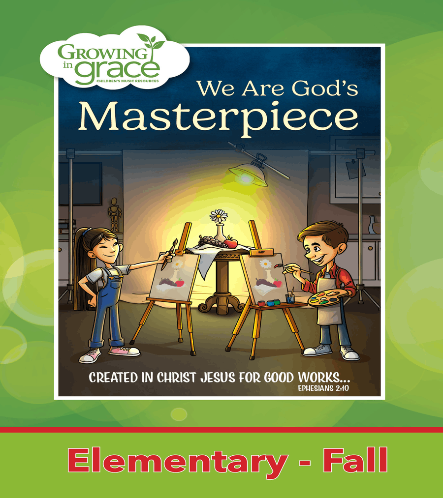 Book cover for We Are God's Masterpiece Elementary Curriculum (Fall) DVD