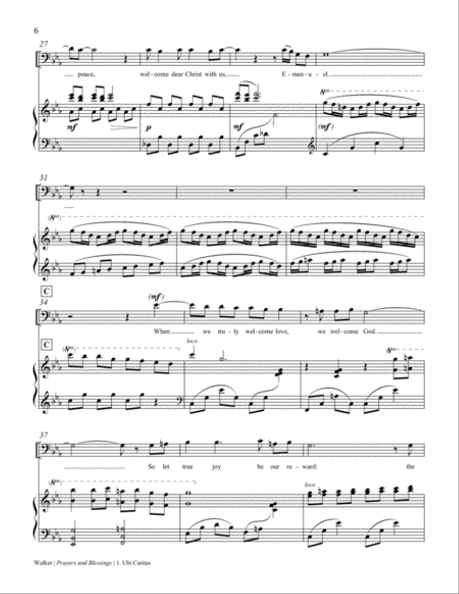 Prayers and Blessings Baritone Voice scores gallery preview page 6