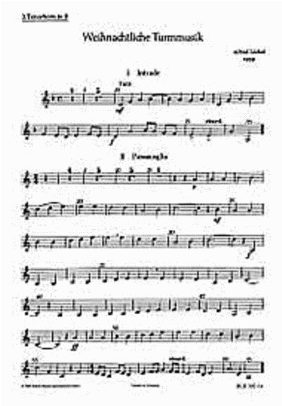 Loechel A Weihnachtl Turmmusik (ep) Part scores gallery preview page 1
