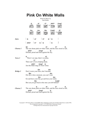 Pink On White Walls