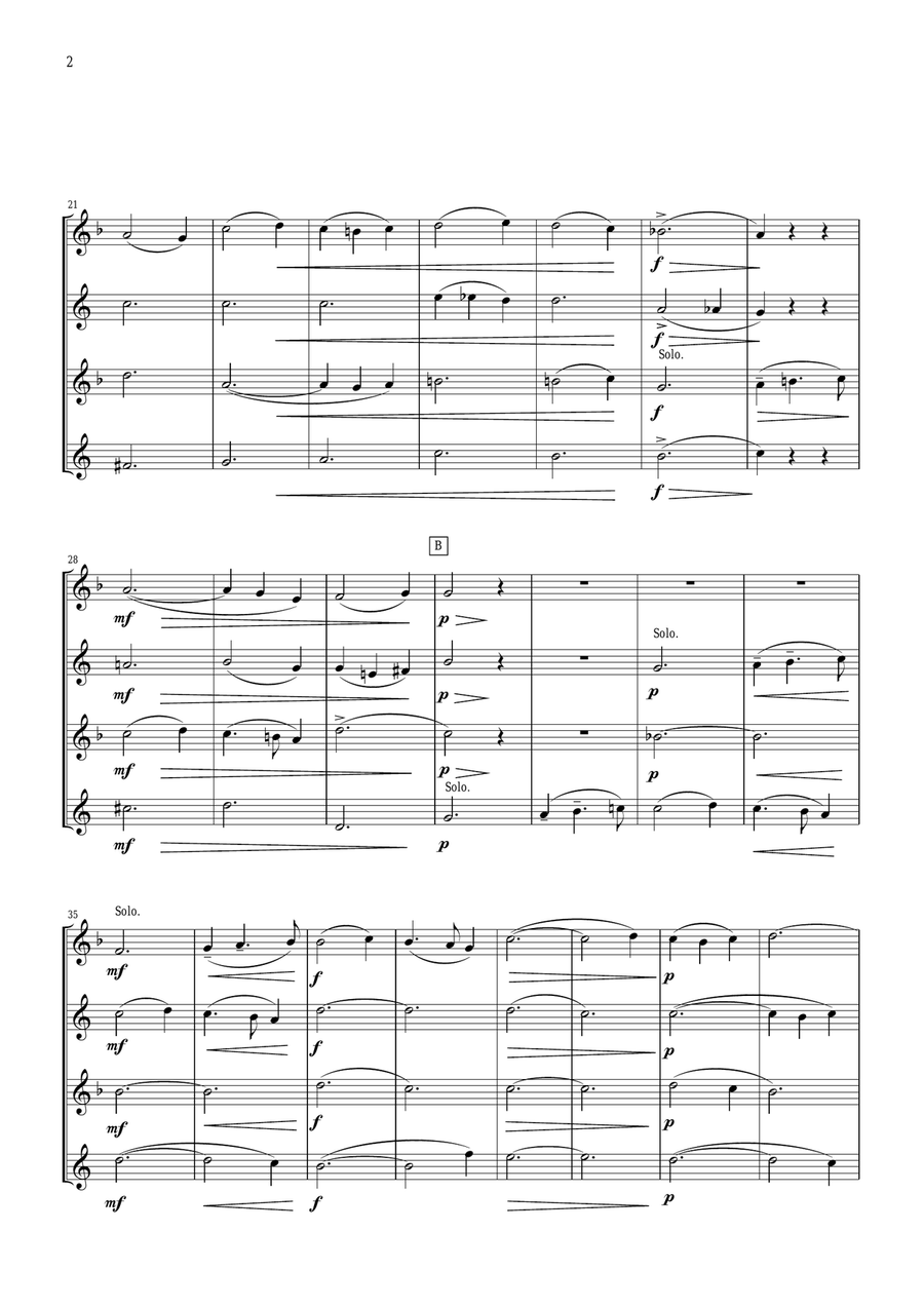IN MODO RELIGIOSO for Saxophone Quartet Saxophone Quartet scores gallery preview page 2