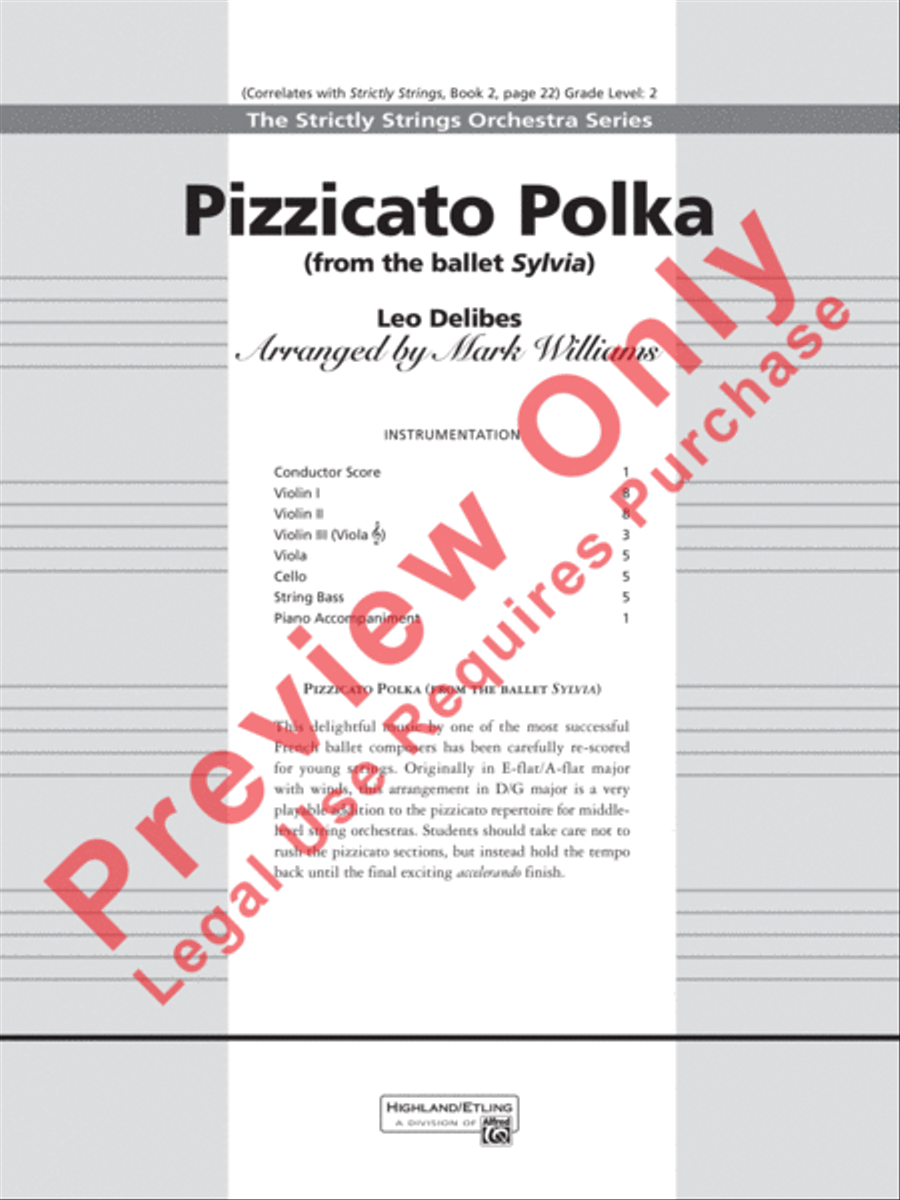 Pizzicato Polka Pizzicato Polka String Orchestra scores gallery preview page 2