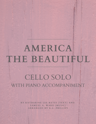 America the Beautiful - Cello Solo with Piano Accompaniment