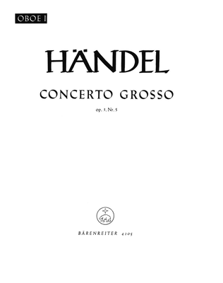 Concerto grosso d minor, Op. 3/5 HWV 316
