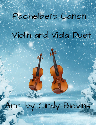 Book cover for Pachelbel's Canon, for Violin and Viola Duet