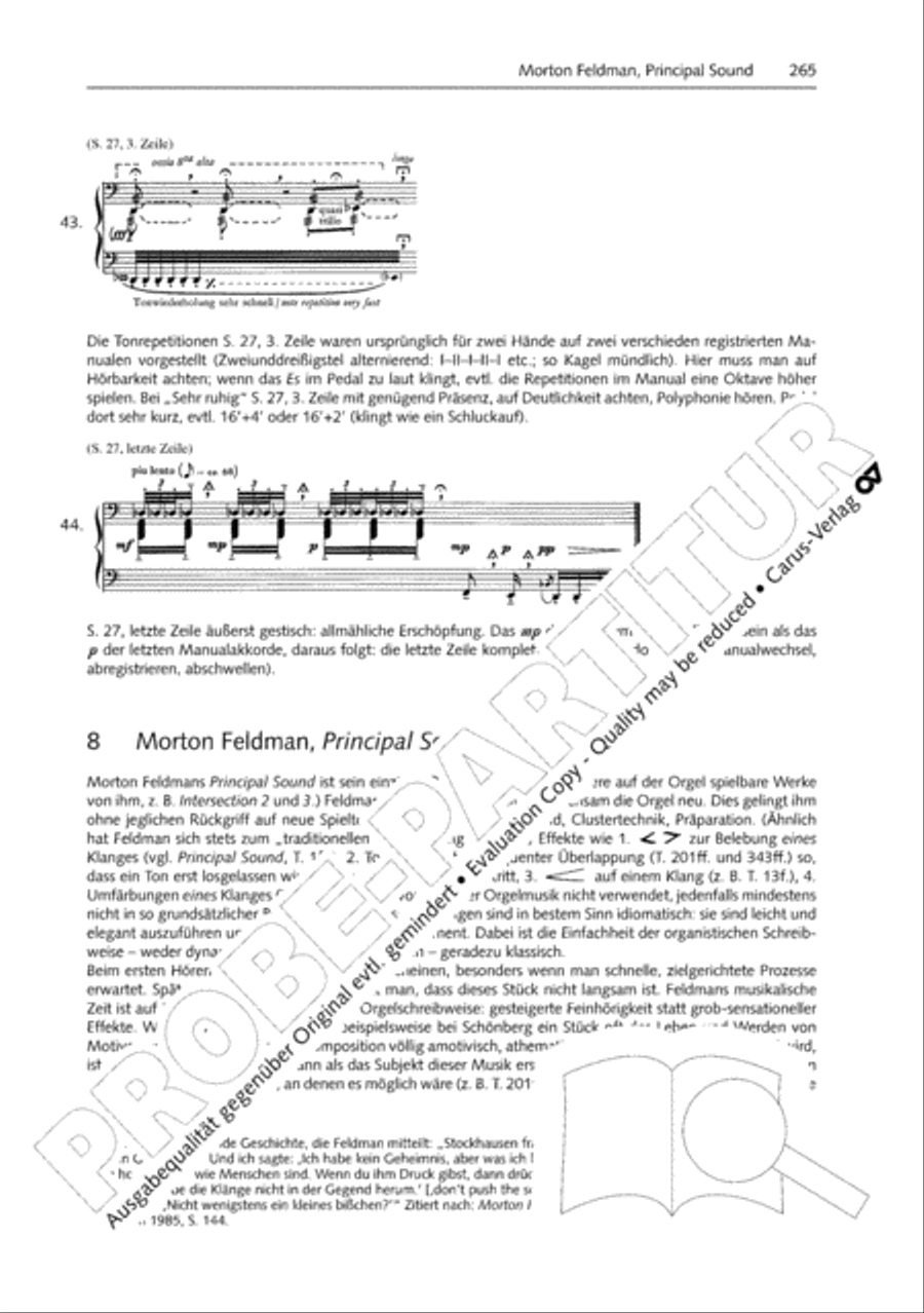 Orgelschule zur historischen Auffuhrungspraxis Organ Solo scores gallery preview page 266