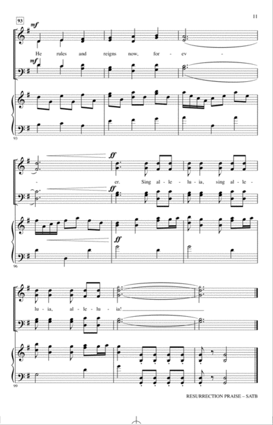 Resurrection Praise 4-Part scores gallery preview page 10