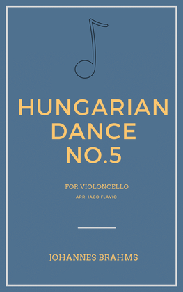 Book cover for Hungarian Dance No.5 for Violoncello