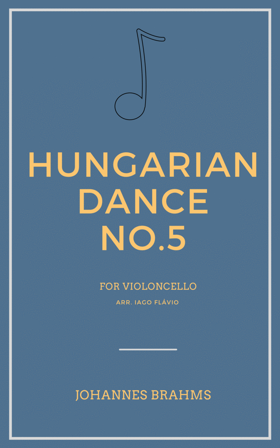 Book cover for Hungarian Dance No.5 for Violoncello