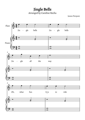 Jingle Bells easy piano and violin score