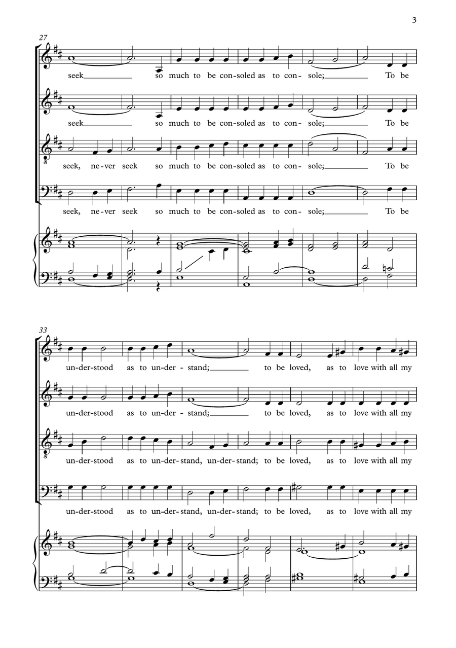 Make Me A Channel Of Your Peace (prayer Of St. Francis) 4-Part scores gallery preview page 5
