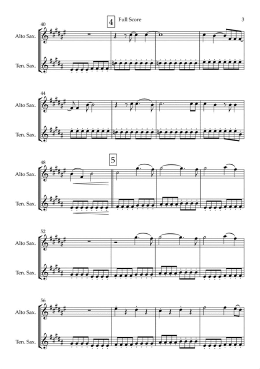 City Of Blinding Lights City Of Blinding Lights Woodwind Duet scores gallery preview page 3