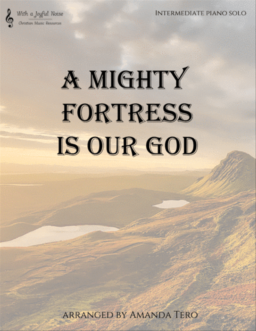 A Mighty Fortress is our God Piano Solo scores gallery preview page 1