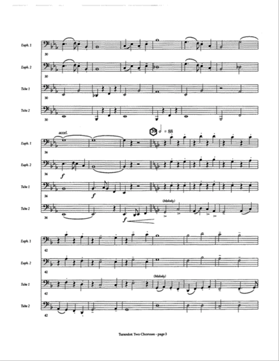Turandot: Two Choruses EETT scores gallery preview page 4