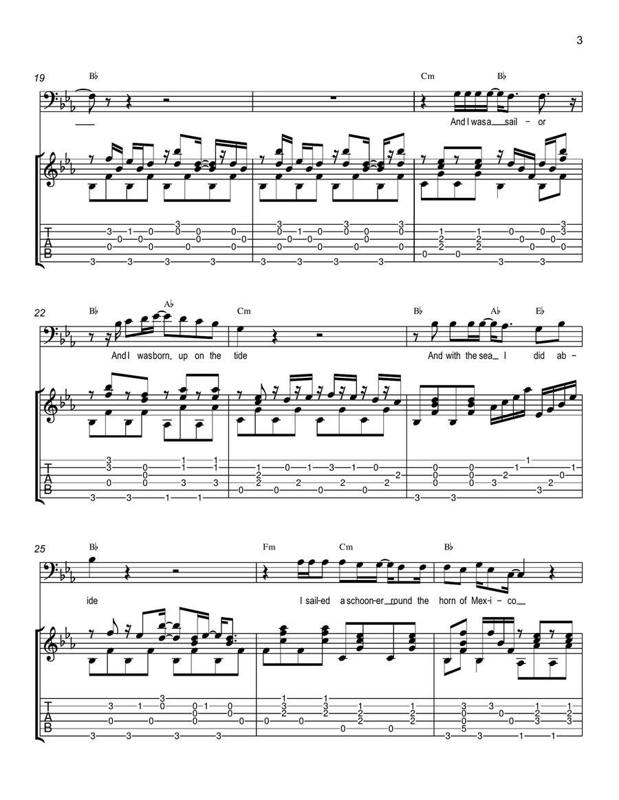 Highwayman (Live) Acoustic Guitar scores gallery preview page 3