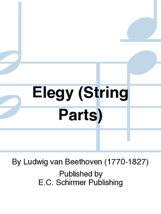 Book cover for Elegy (Elegischer Gesang) (String Parts)