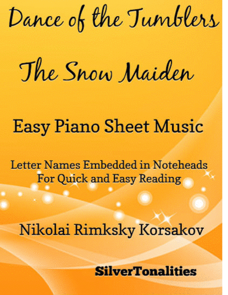 Dance of the Tumblers Snow Maiden Easy Piano Sheet Music