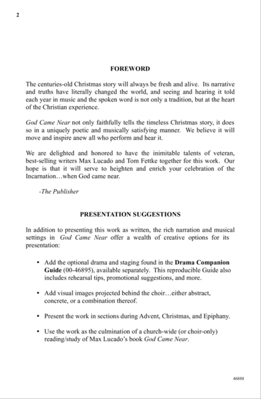 God Came Near God Came Near Choir scores gallery preview page 3